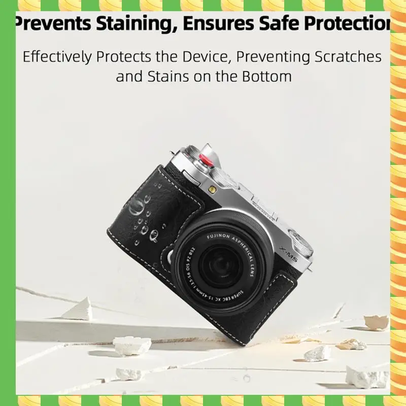 

AB53 Аксессуары для основания камеры Защитный кожаный чехол для камеры Сумка для камеры Плечевой ремень Черный