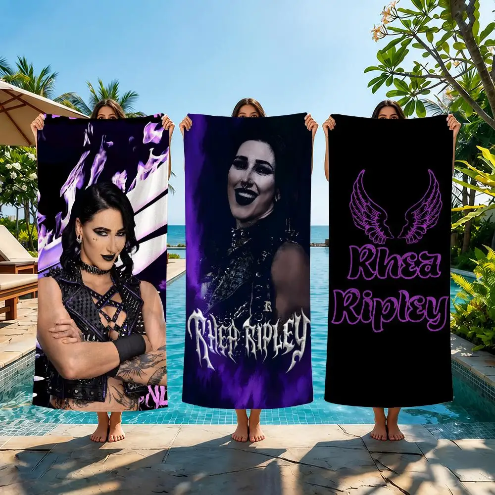 Female Wrestler Rhea Ripley Towel Thick Absorbent Quick Dry Lint Free Tough Ultra Soft For Swimming Gym Camping Outdoor