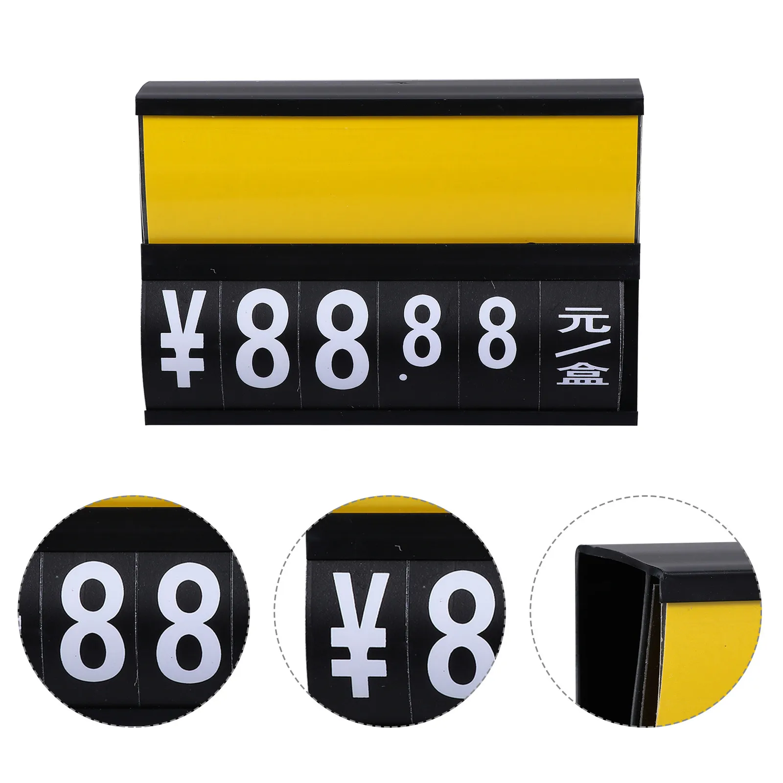 

2Pcs Price Tag Supermarket Label Premium Material Lightweight Portable Retail Store Price Display Combined Number Cards Grocery