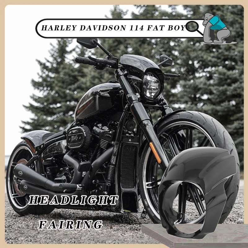 

Motorcycle Front Headlight Fairing Cover For harley davidson 114 fat boy Harley Softail Breakout FXBRS FXBR 2018-2022 Windshield