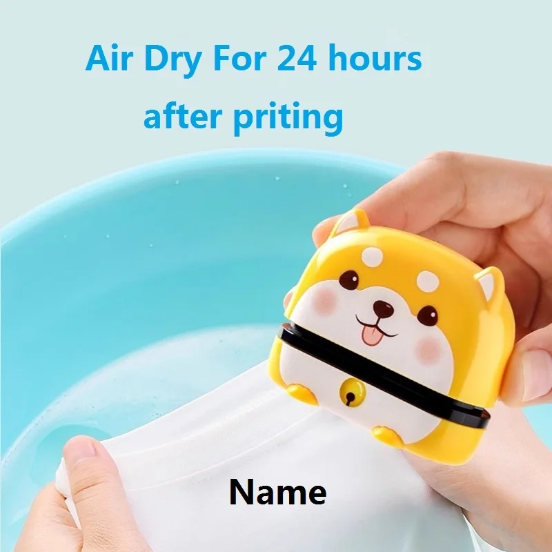 Custom child cloth stamp Customized Name for Student Baby Non-fading ink stamp Kindergarten Seal personalized waterproof stamp
