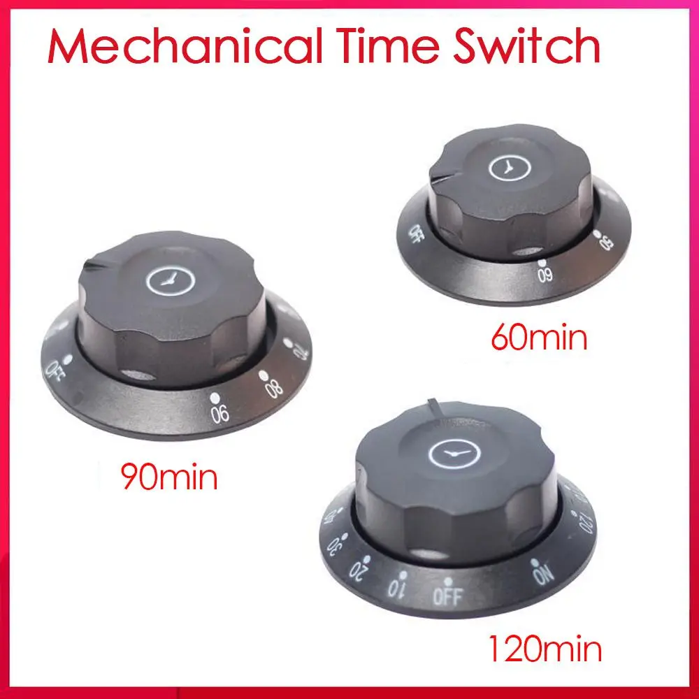 Professional Microwave Oven Rice Cooker Disinfection Cabinet Knob Timer Switch with Bell Mechanical Time Switch