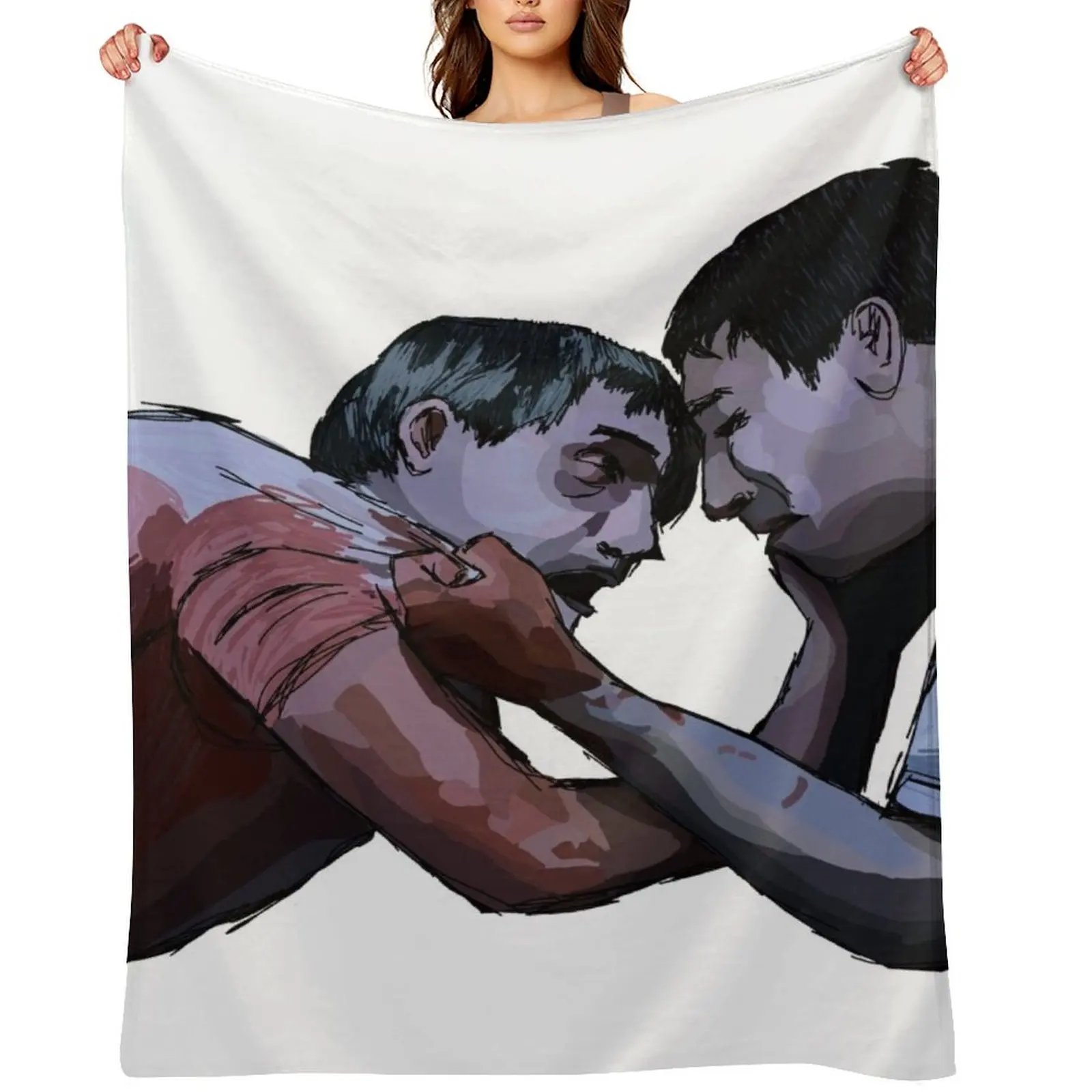 

love scene - saw (2004) transparent Throw Blanket Hair Soft Plaid manga Giant Sofa Blankets