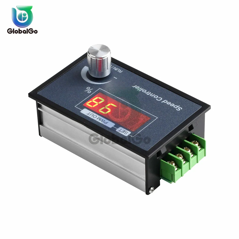 DC 6-60V 12V 24V 36V 48V 30A DC Motor Controller PWM Adjustable Speed Digital Display Encoder Duty Ratio Frequency 1-100KHZ