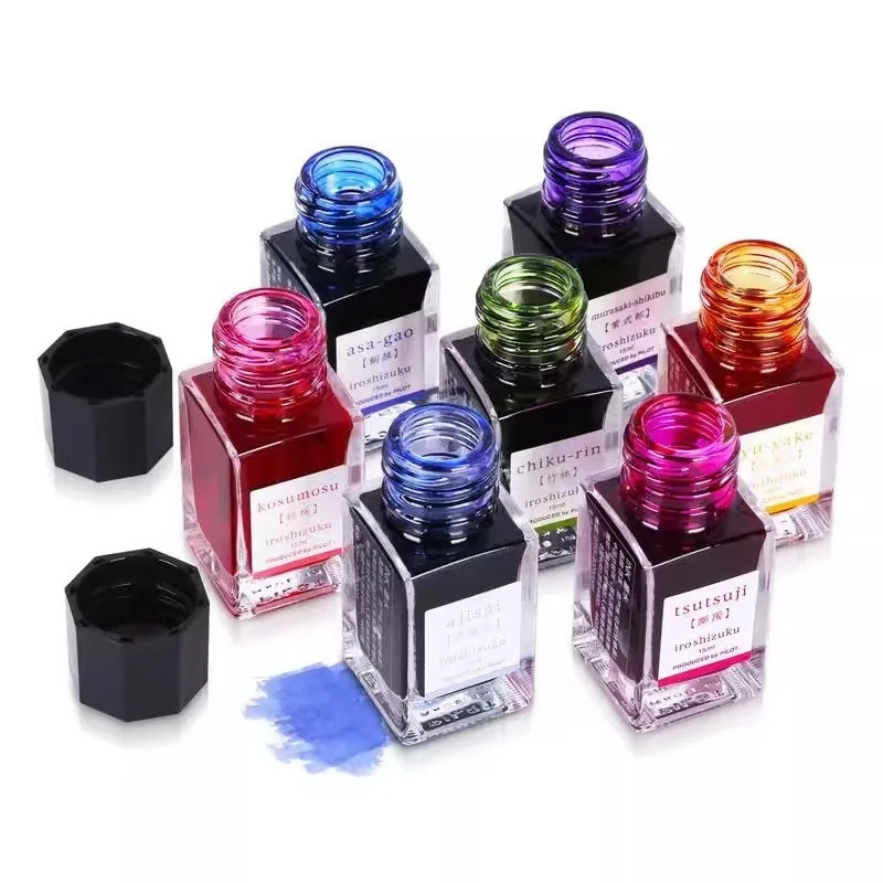 2026 Nowy Kolor Oryginalny PILOT iroshizuku Bokusui tusz do kolorowania Naturalny tusz do kolorowania 15ML 24 kolory — zdjęcie produktu 4