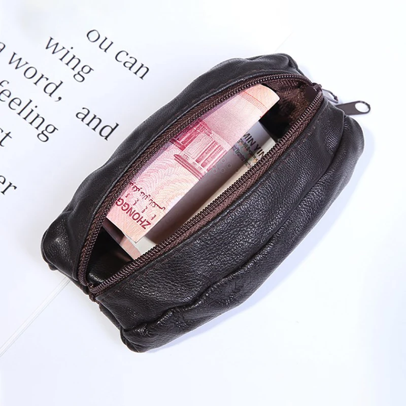 1pc Small Change Bag Coin Purse Mini Zipper Soft Purses Key Bags For Money Pocket Thin Wallets Ring Pouch Card Purse