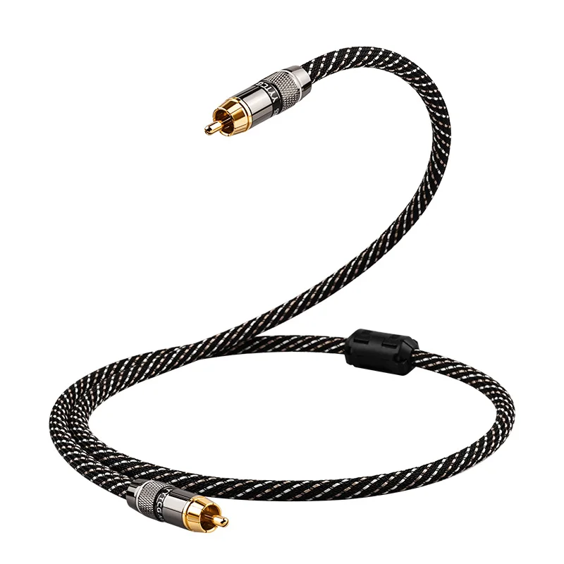 YYTCG HiFi RCA Coaxiale Audiokabel Hi-End Rca naar Rca Mannelijke SPDlF Digitale Coaxiale kabel voor DvD Projector TV Speaker Versterker