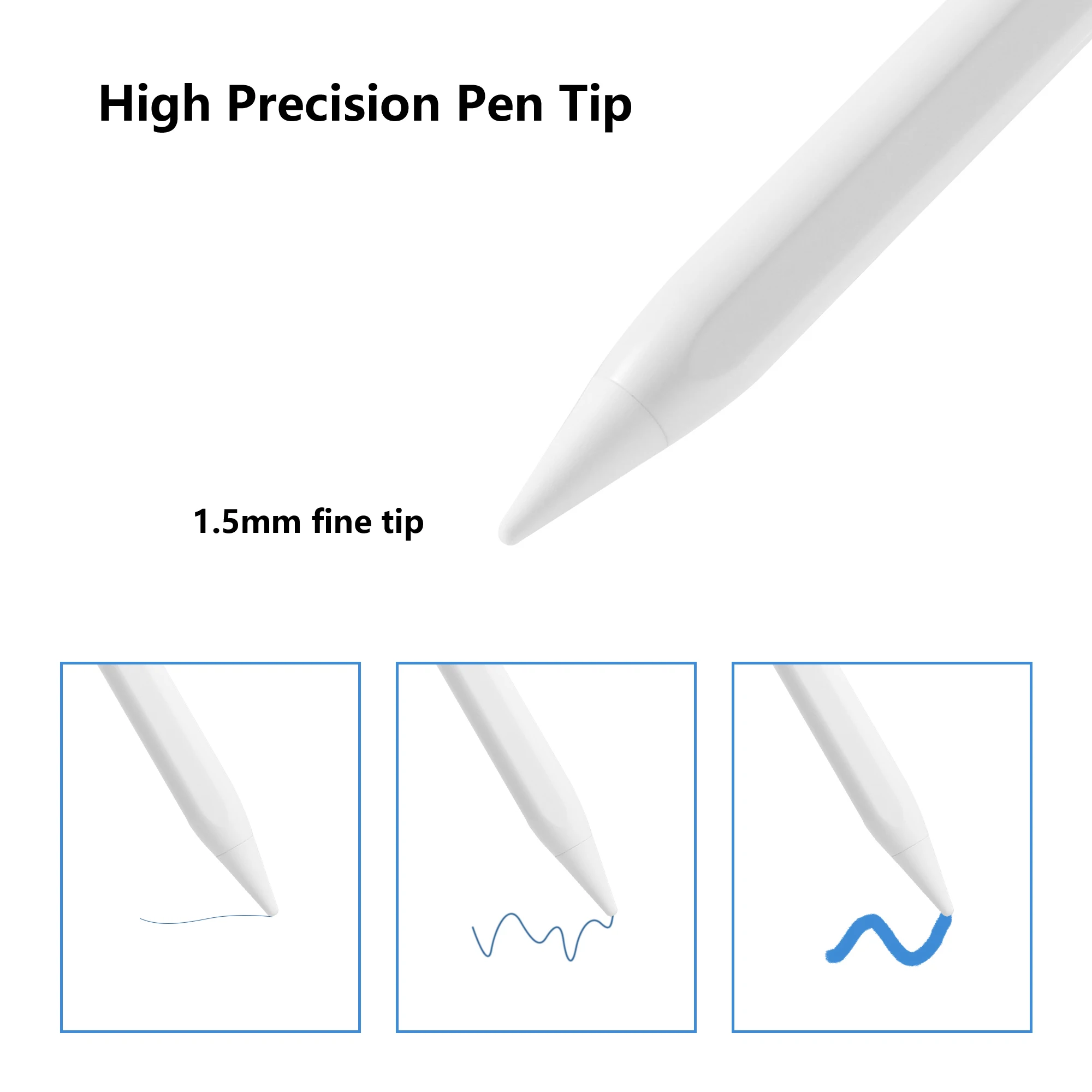 Stylus Pen for Apple Pencil 1 2 iPad 10th 9th 8th 7th 6th Air 5th 4th 3rd Generation Pro 12.9 11 inch Mini 6 5 Palm Rejection