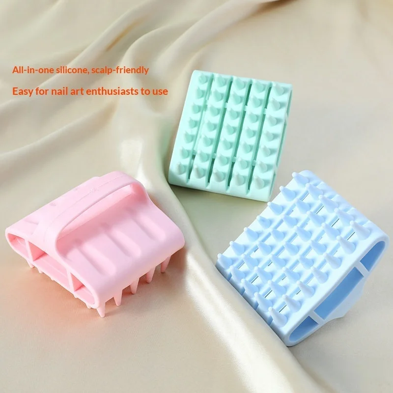 Silicone Scalp Massager Shampoo Brush Soft Silicone Hair Washing Comb Head Massage Shower Hair Care Tool