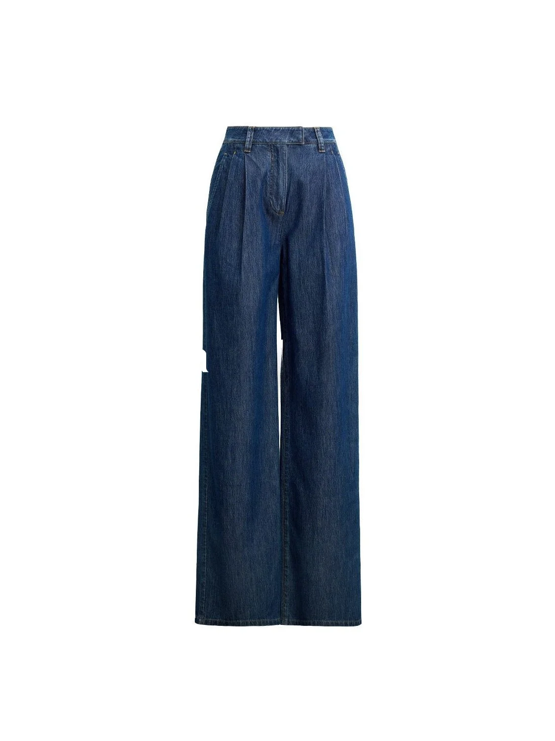 

Blacknini Two-Tone Silver Thread Flash BC Slim Fit Denim Shirt with Two Pockets Turn-down Collar Long Pants Women's Hanfu Set