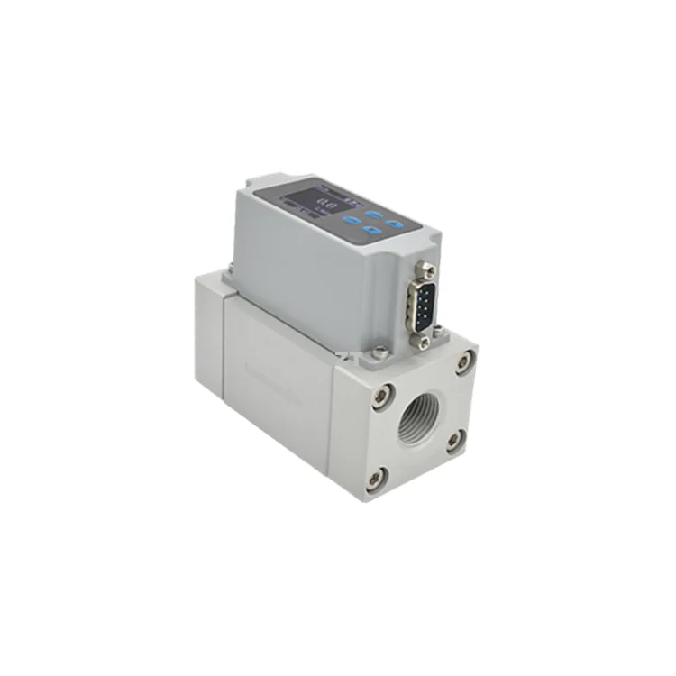 used in industries 0-200L/min LCD Display Measure mass flow and temperature simultaneously Thermal mass flow sensor