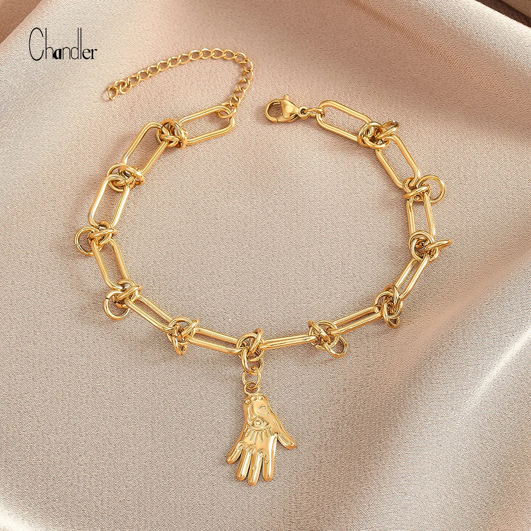 Chandler Hand Palm Charm Bracelets for Women Girls Party JewelryAccessories Gift