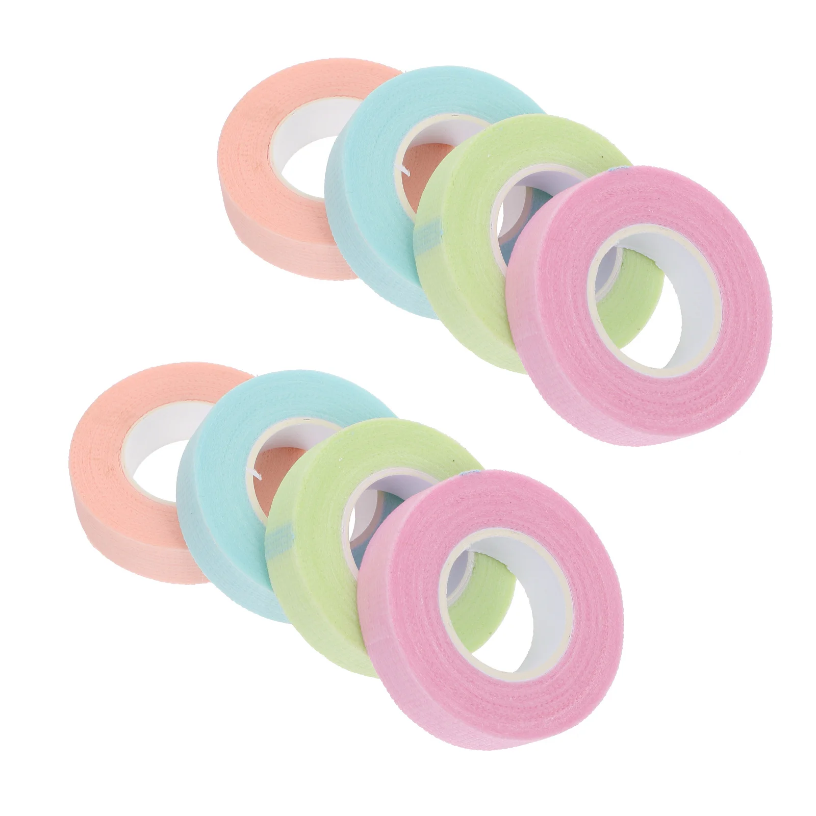 8 rollos de extensiones de pestañas desechables no tejidas, accesorios de belleza para ojos ligeros y elásticos para extensiones de pestañas de Spa y