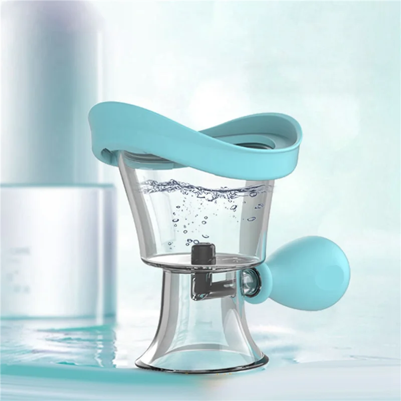 ABUU-2X Soft Silicone Eye Wash Cups Eyes Cleaner Flushing Rinse Cups Resuable Bath Eyewash Cups