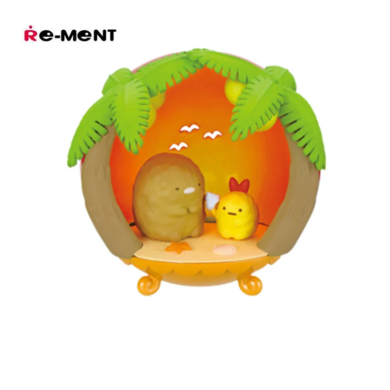 BANDAI Original Sumikkogurashi ภาพเคลื่อนไหวอุปกรณ์ต่อพ่วงของเล่น Gacha Lucky Draw อะนิเมะอะนิเมะ Action Model Figures Collection