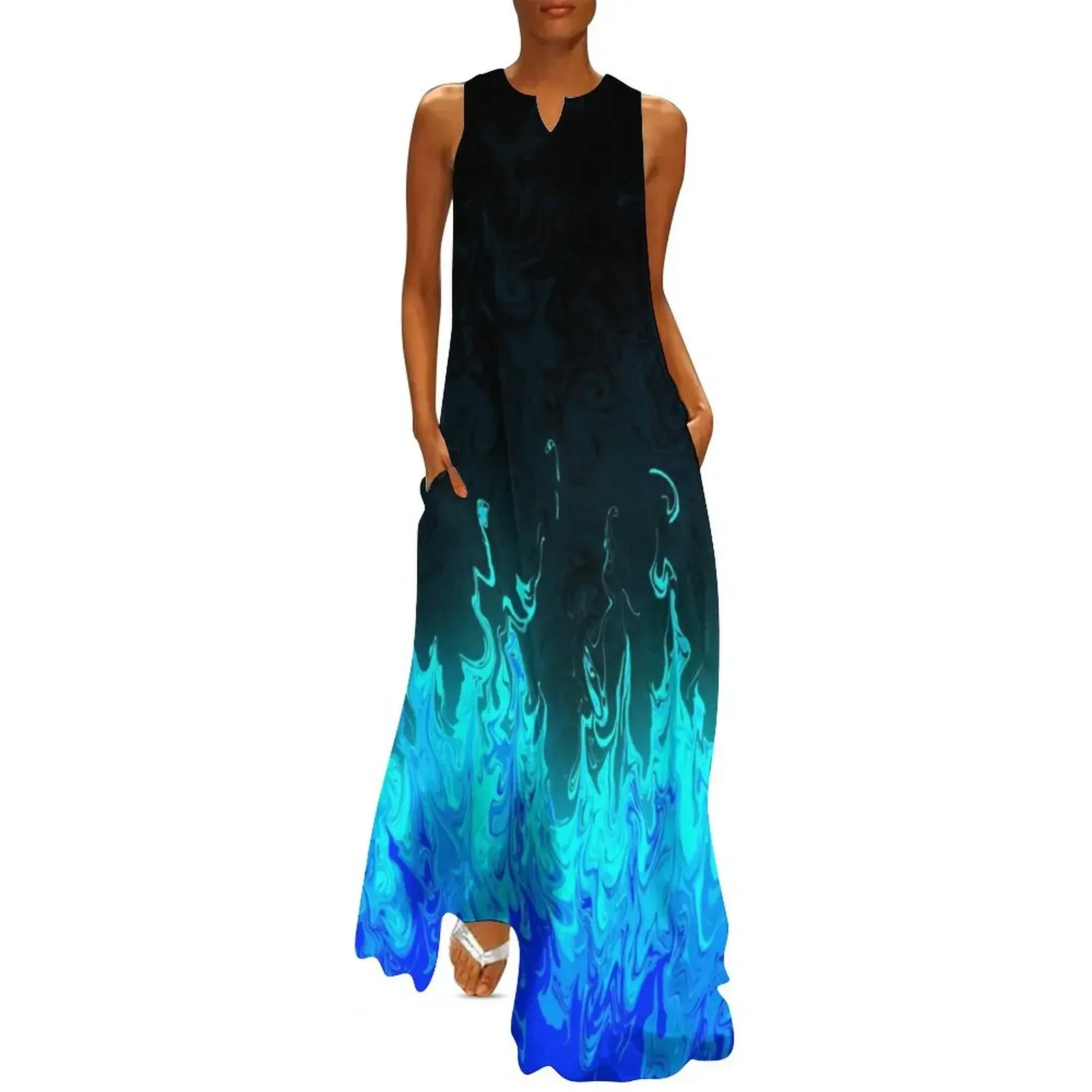 

Hades flame Long Dress loose women's dress wedding dresses for woman chic and elegant woman dress