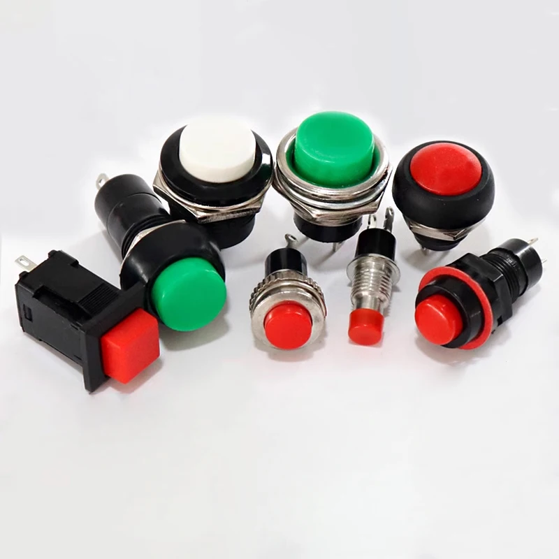 DS-211 R16-503A R13-507 DS-451 PBS-33B AN4-22 DS-612 DS316 DS-451 PBS-11A Small Push Button Switches Copper Contacts Red/Green