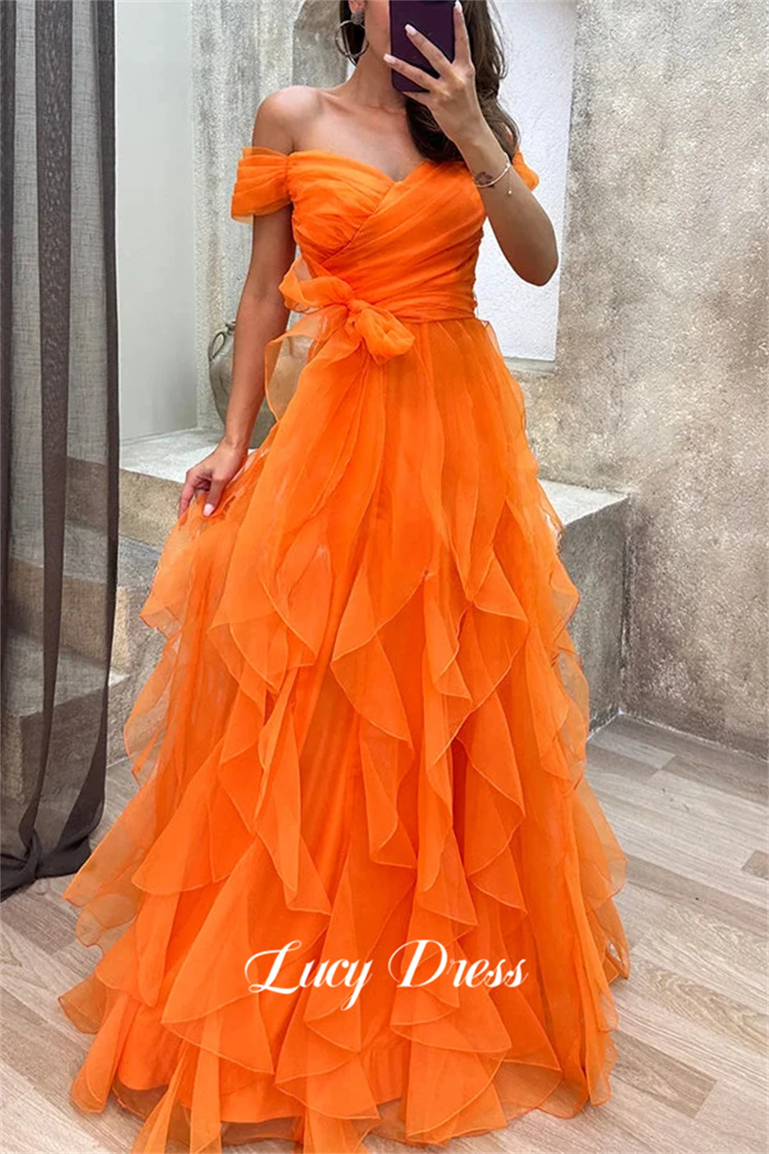 

Lucy Ball Gown Sweetheart Wedding Party Organza Evening Dress Graduation Line A Happy Sharon Dresses 2024 Prom Elegant Luxury