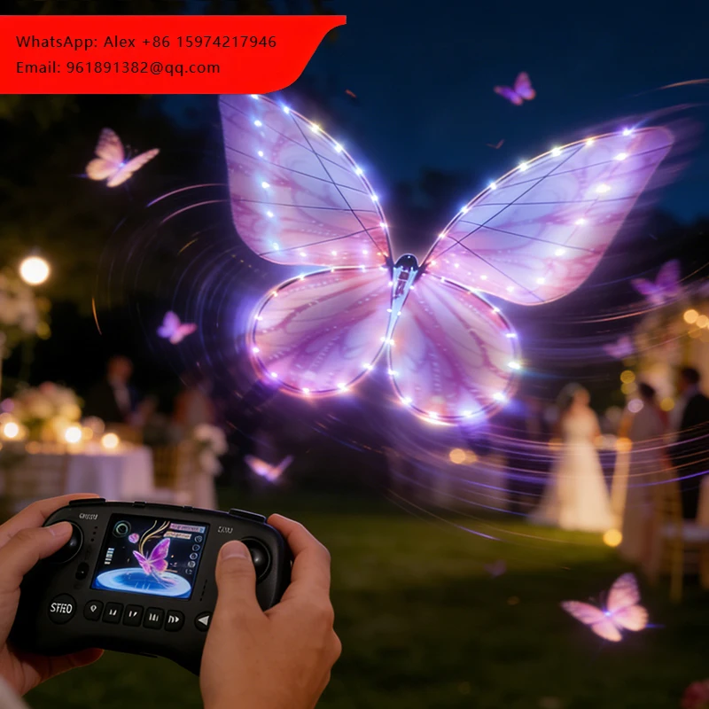 

Momovalley China Smart Biomimetic Magical Led Green Rc Flying Butterfly For Wedding