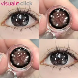 Visual click 2 teile/para Myopie Farb kontaktlinsen für Augen mit Myopie schwarz große Durchmesser Linse kreisförmige Linse Beauty Pupille