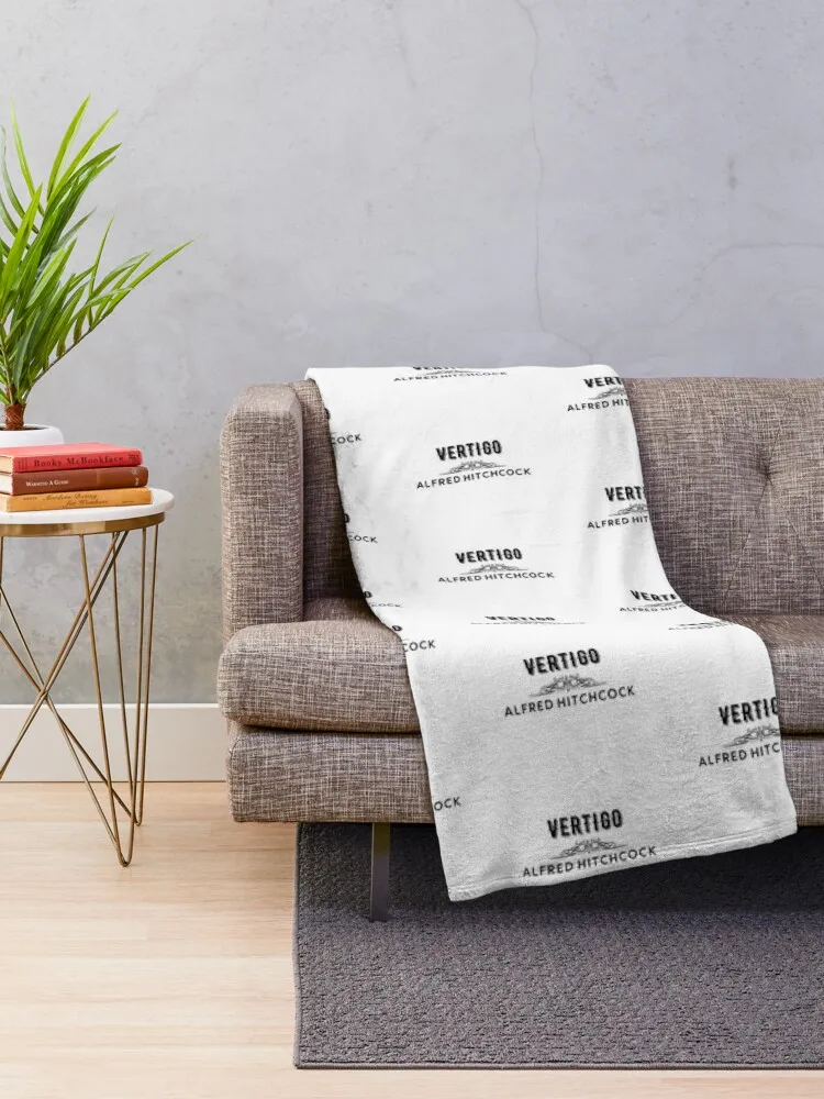 Vertigo Alfred Hitchcock design for movie lovers kids, boys, girls, teens, young, men and women, a gift for family Throw Blanket