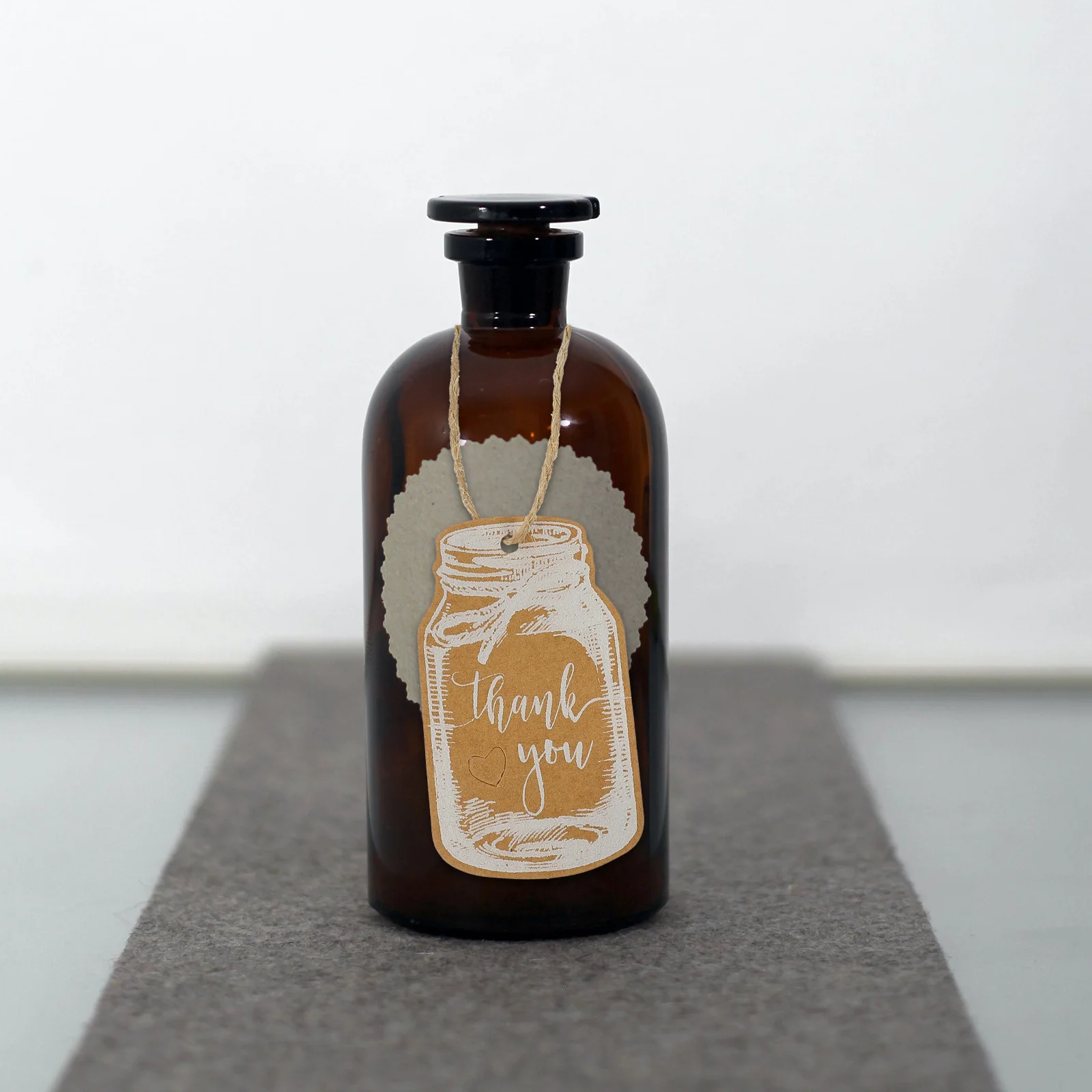 

100 set Vintage Bottle Kraft Paper Tags Blank Hanging Labels For Diy Gifts Wedding Party Organizing Supplies Craft Paper Office