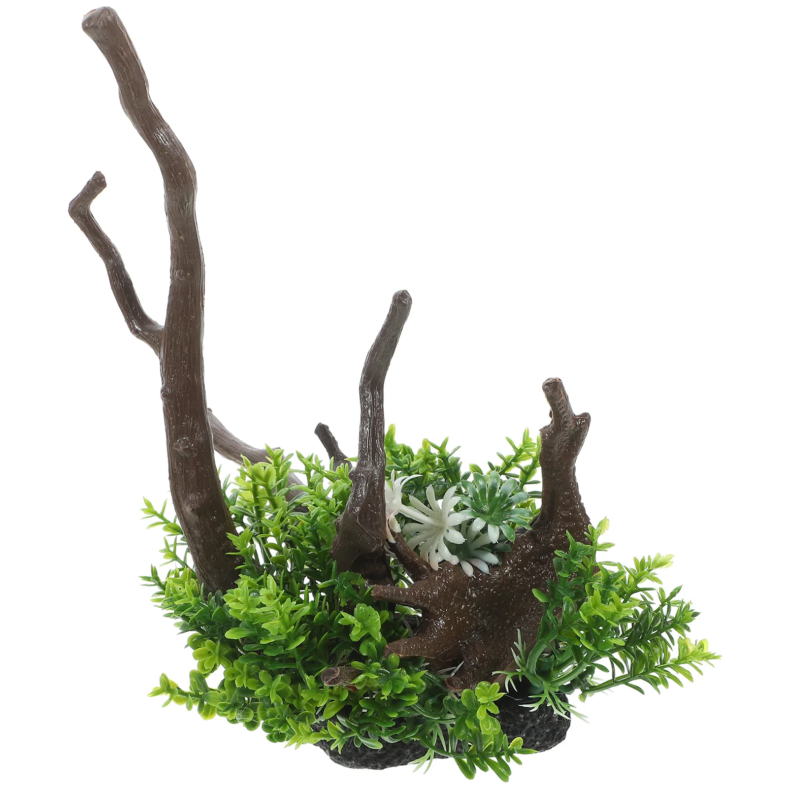 

Simulation Driftwood Aquatic Plants Realistic Fake Aquarium Plant Decor For Fish Tank Landscape Ornament Accessories