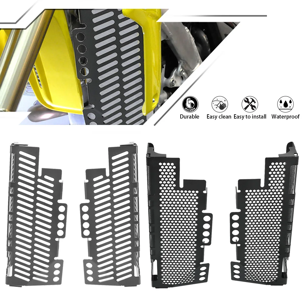 

For Suzuki RM 125 Water Tank Protection 2001-2008 2007 2006 2005 RM125 Radiator Guard Protector Grille Grill Cover Motorcycles