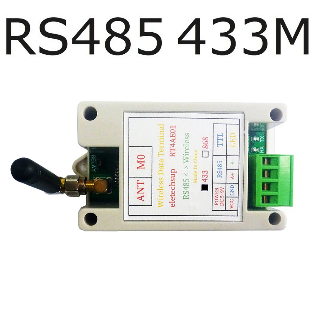 433MHz 868MHz Wireless Lora Data Transmission DTU RS232 RS485 Converter Long Distance Wireless Digital Radio