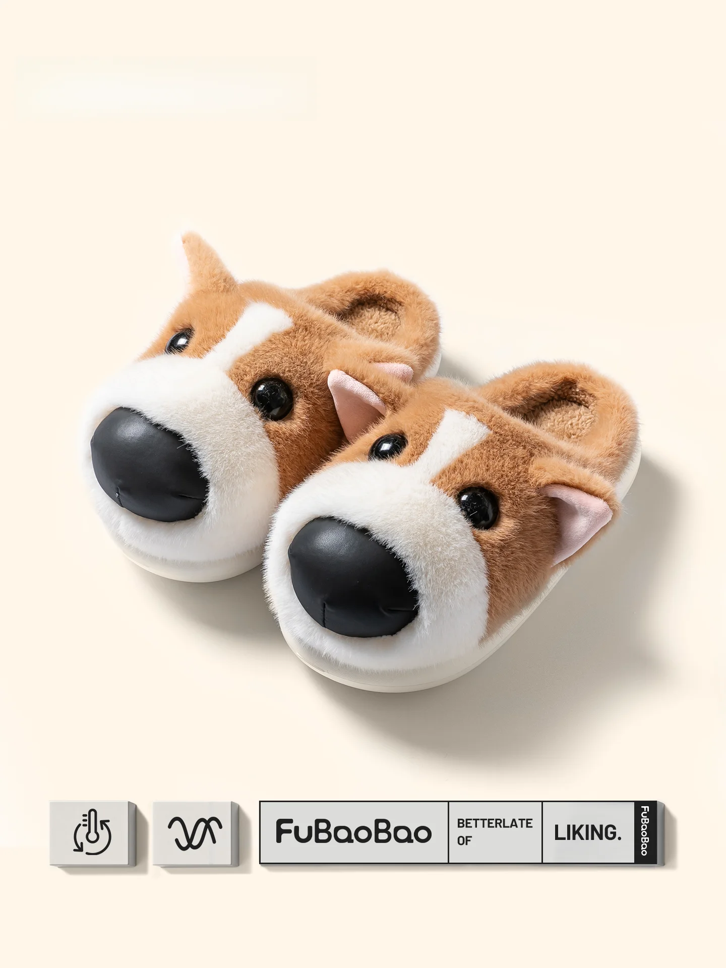 

Тапочки Amazelulu Corgi Plu, женские, хлопковые, теплые, домашние, нескользящие, зимние, милые, с мультяшным рисунком, для пар