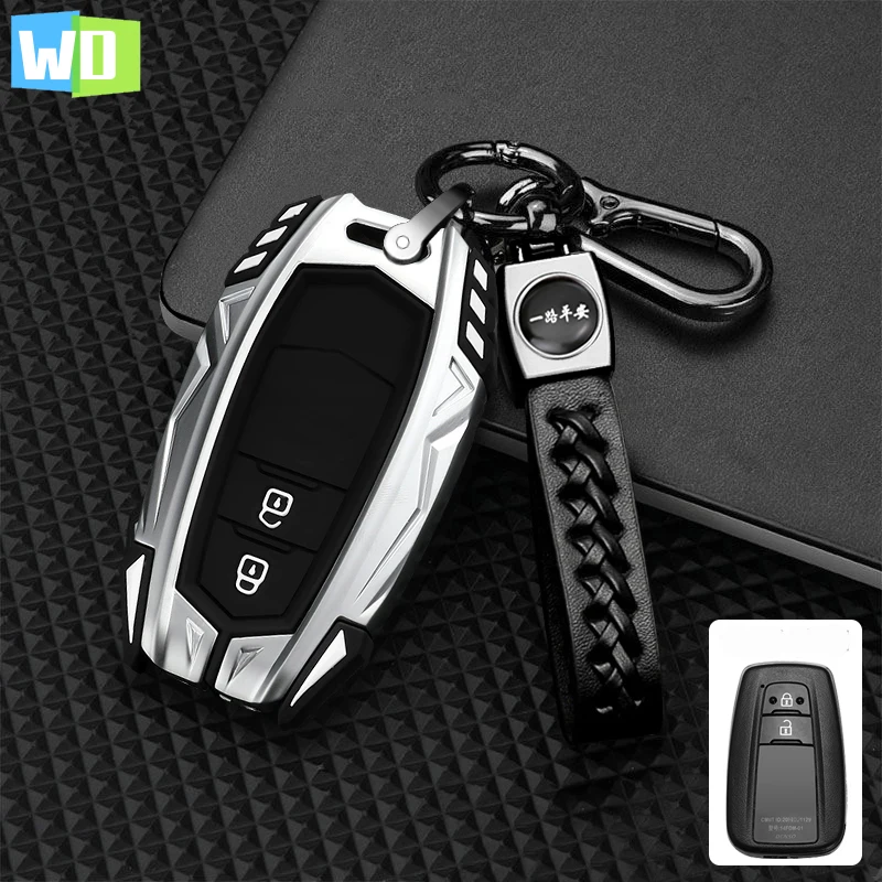 

Zinc Alloy Car Remote Key Case Cover For Toyota CHR Camry Prius Land Cruiser Prado Furniture Corolla Yaris RAV4 Highlander