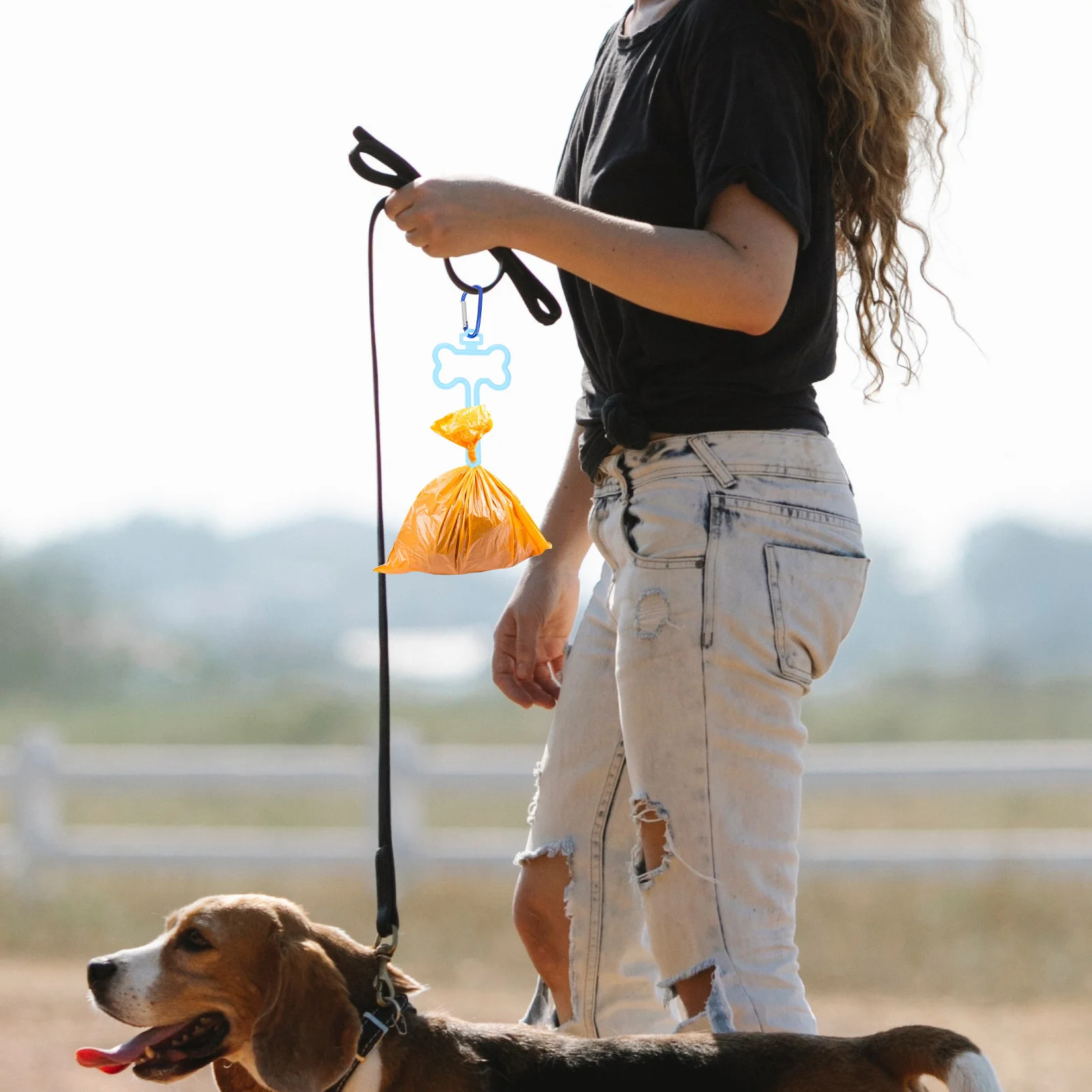 

5pcs Pet Poop Holder Clip Durable Abs Dog Waste Bag Clamps Hands-Free Walking Lightweight Portable Poop Bag Carriers For All