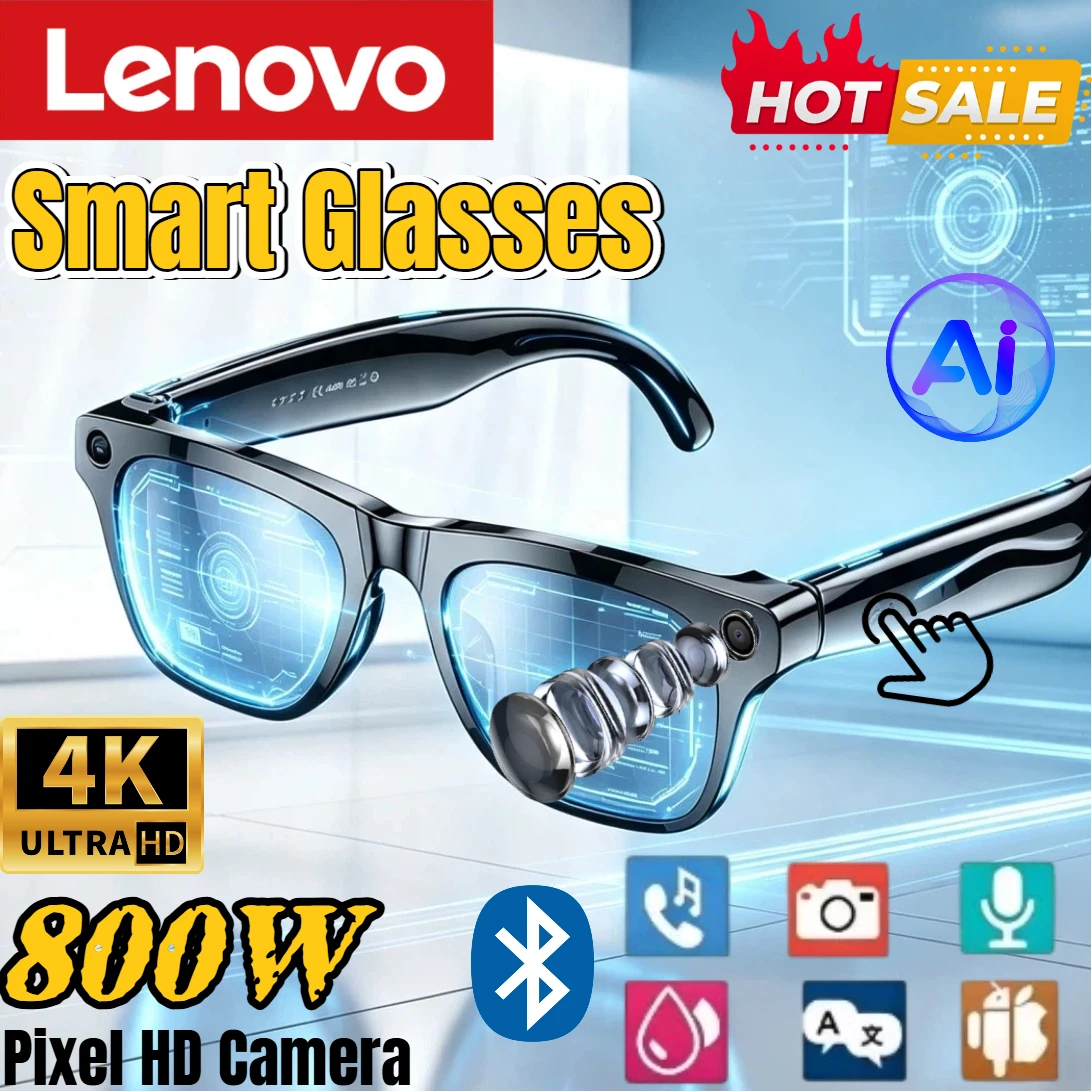 Smart Glasses Lens - Lenovo Smart AI Glasses 800W HD