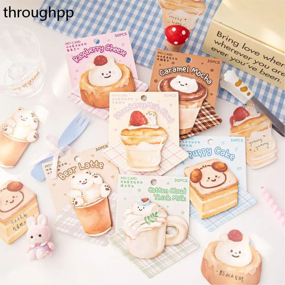 Cute Cartoon Candy Cake Gourmet Sticky Notes cancelleria Sticker Memo Pad Planner forniture scolastiche per ufficio