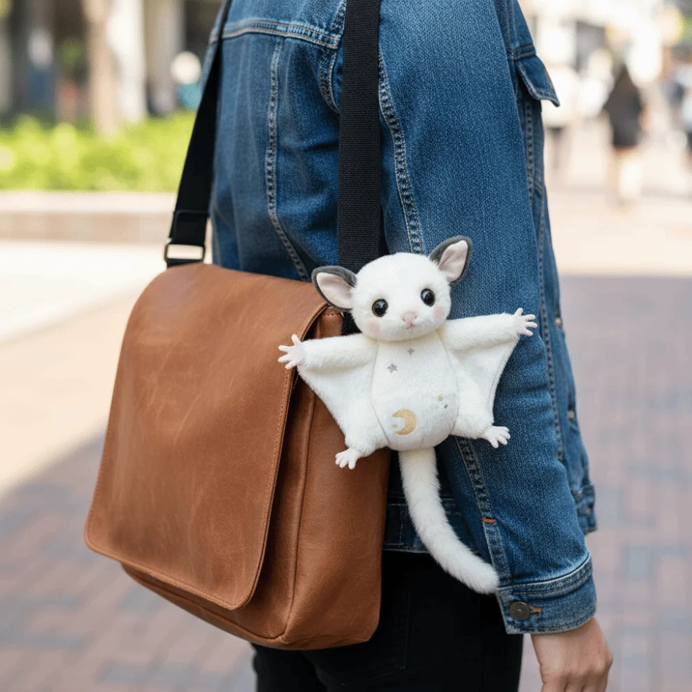 

Cartoon Animal Little Flying Mouse Pendant Stuffed Bag Decor Honeybag Flying Spur Key Decor Ornaments Bat Mouse Keychain Boy