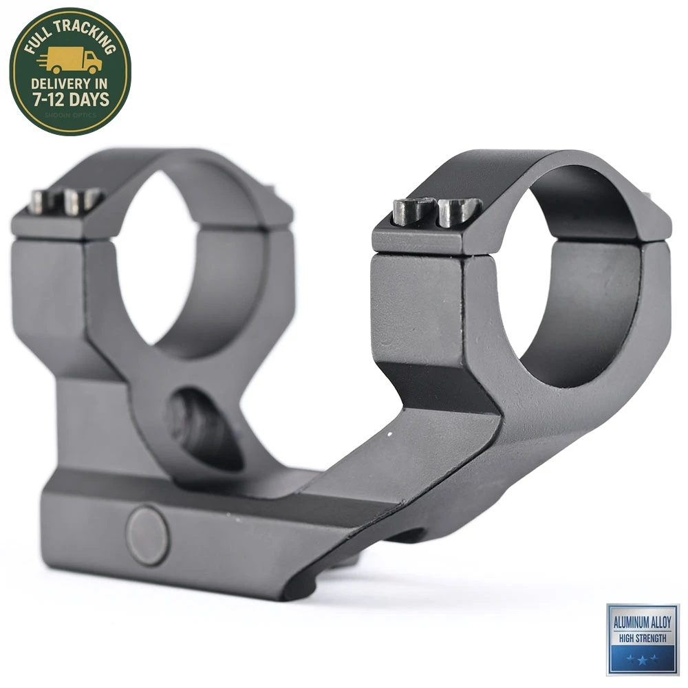 Supporto ad anello per cannocchiale Shooin con base di montaggio su guida da 21 mm per cannocchiale ottico con tubo da 30 mm M1407