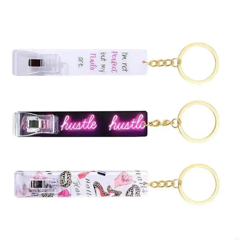 3 Pcs Credit Card Grabber For Long Nails Banks Card Puller Keychain Fashion ATM Card Clip for Girls Women Durable 