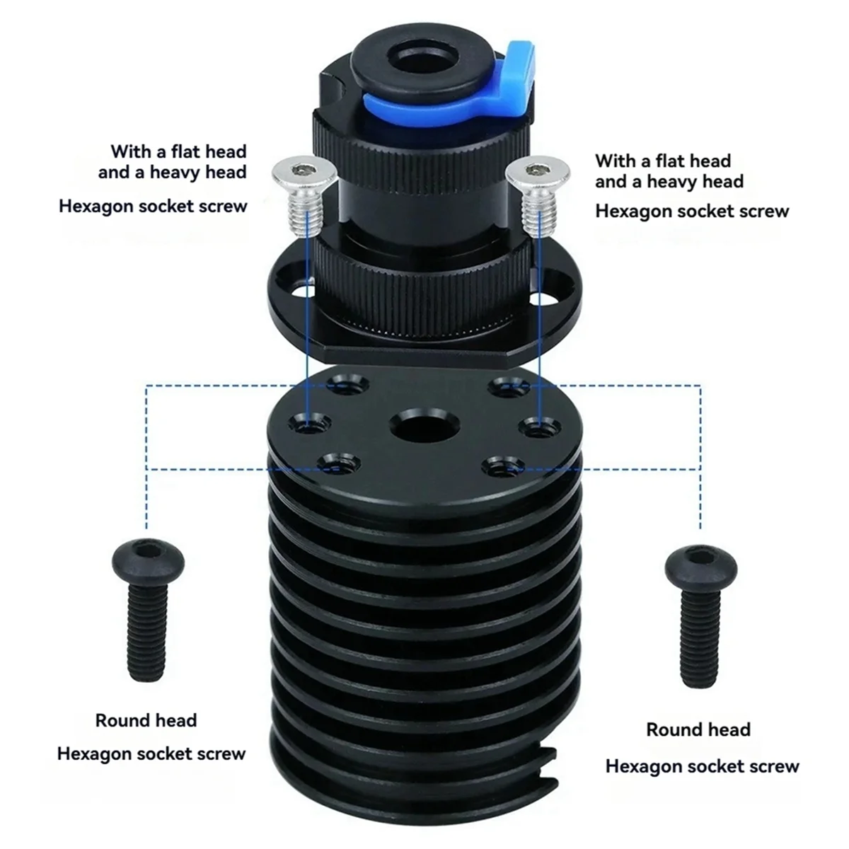 BISMZ لـ E3D Revo Ceramic Hotend Kit V6 المبرد النحاس فوهة السيراميك التدفئة الأساسية لسلسلة أندر 3، BIQU H2 V2S، Voron