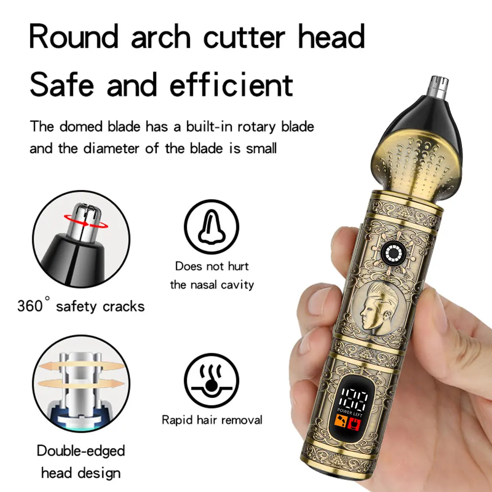 Триммер для волос HIENA T9, машинка для стрижки волос, профессиональная машина для стрижки волос, металлическая винтажная беспроводная машинка для стрижки волос со съемным лезвием для мужчин