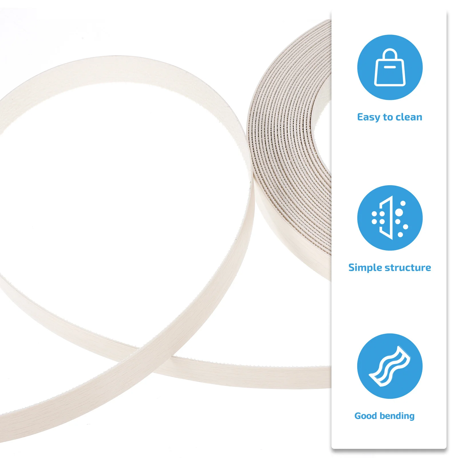 

1 Roll Edges Banding PVC Veneer Tape Strong Durable Pre-Glued Adhesive Edging Tape for Furniture Restoration Countertop Cabinet