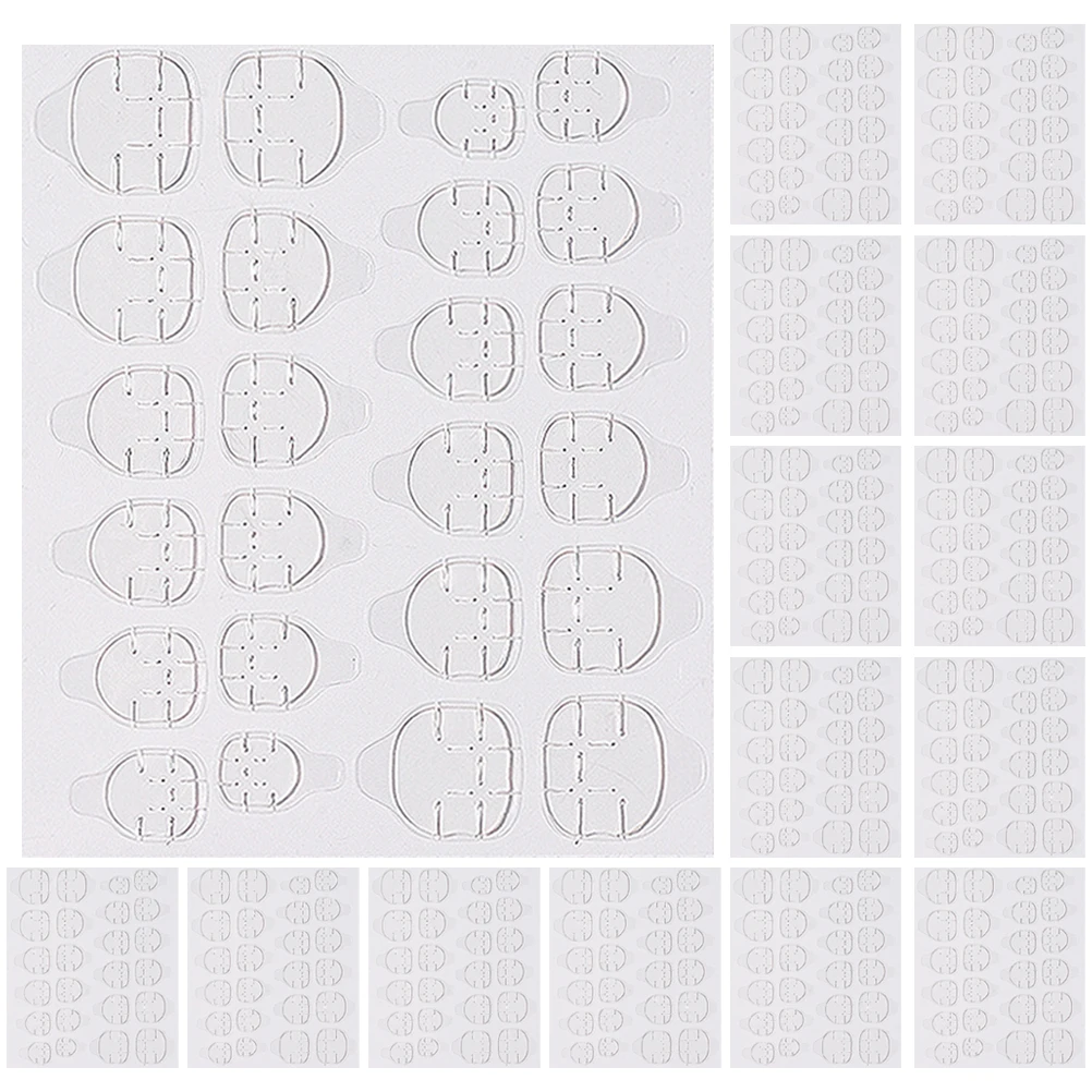 

20 Sheets Nail Patch Press Stickers Toenail Tabs Peel and Nails Adhesive Glue Gel