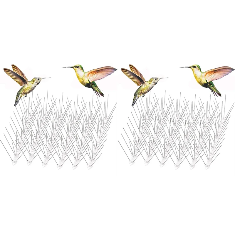

12 шт., шипы для голубей, набор отпугивателей птиц из нержавеющей стали, отпугиватель птиц, голубей, белка, репеллент для кошек для садового забора