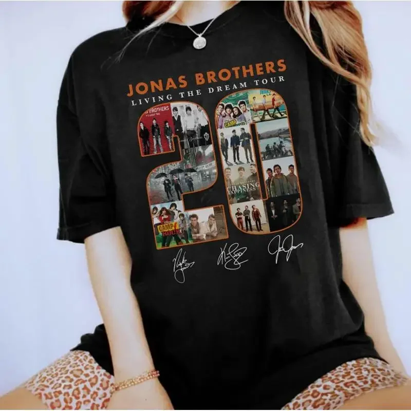 Vintage-Alben zum 20. Jahrestag von Jonas T-Shirt Living The Dream Tour 2025