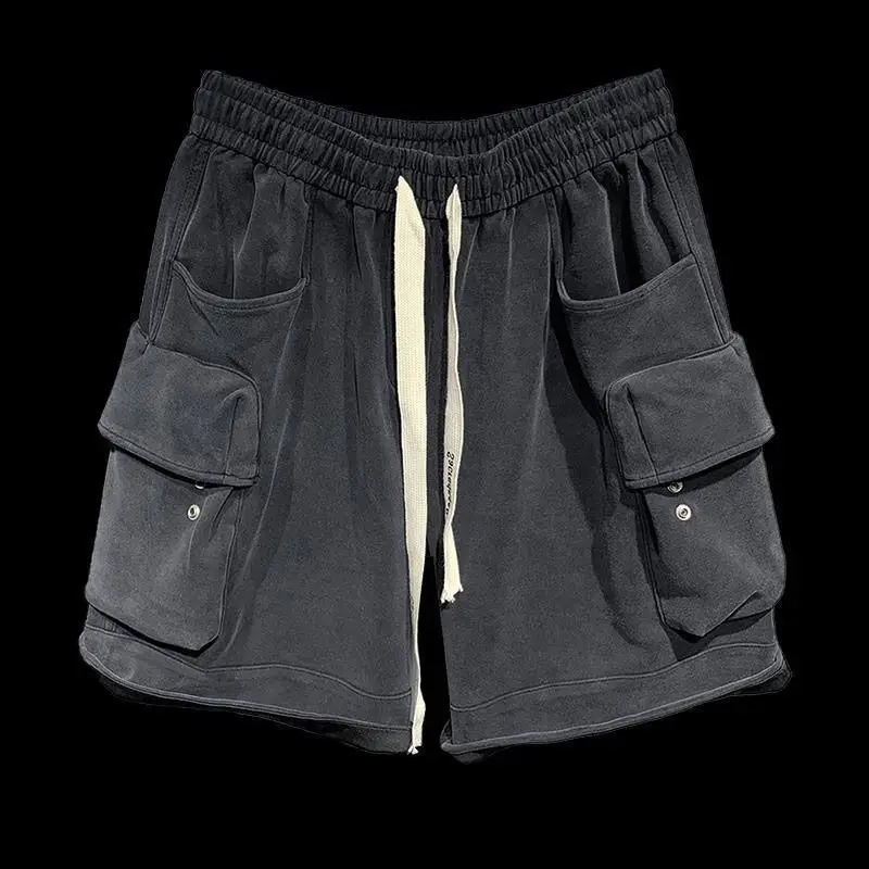 2025 Summer Shorts Men Loose 90s Fashion Vintage Basic Simple Hot Sale High Waist Leisure Streetwear Short Hip Hop Pants Women