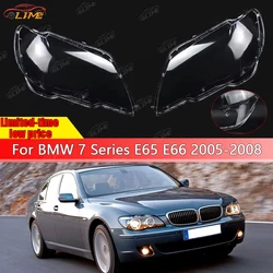 Headlight Cover For BMW 7 Series E65 E66 2005-2008 Car Headlight Lens Head Light Lamp Shade Shell Glass Cover