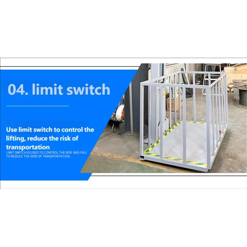 ورشة عمل المستودعات رافعة صغيرة منصة رفع أوتوماتيكية مصعد شحن هيدروليكي للتعامل مع المواد الصناعية