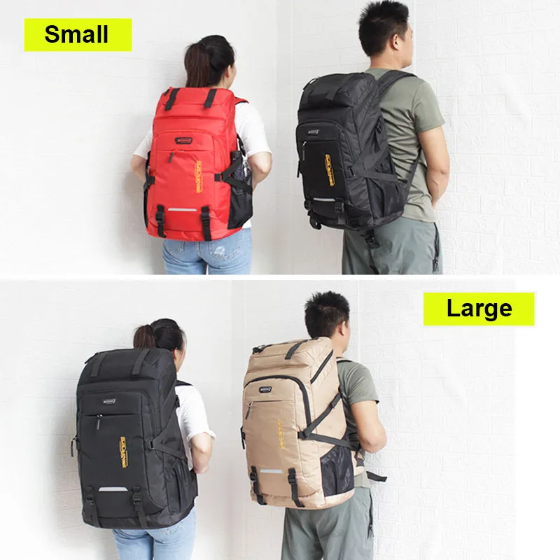 Imagem -04 - Mochila de Viagem de Grande Capacidade para Homens e Mulheres Bolsas de Bagagem ao ar Livre Mochila para Laptop Estudante Tamanhos 60l 80l