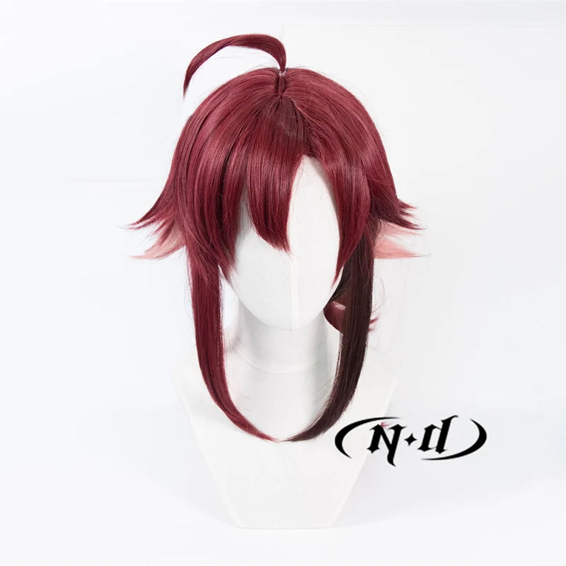 Nd shikanoin heizou cosplay perucas genshin impacto peruca cosplay perucas de cabelo sintético resistente ao calor para comic con coser festa