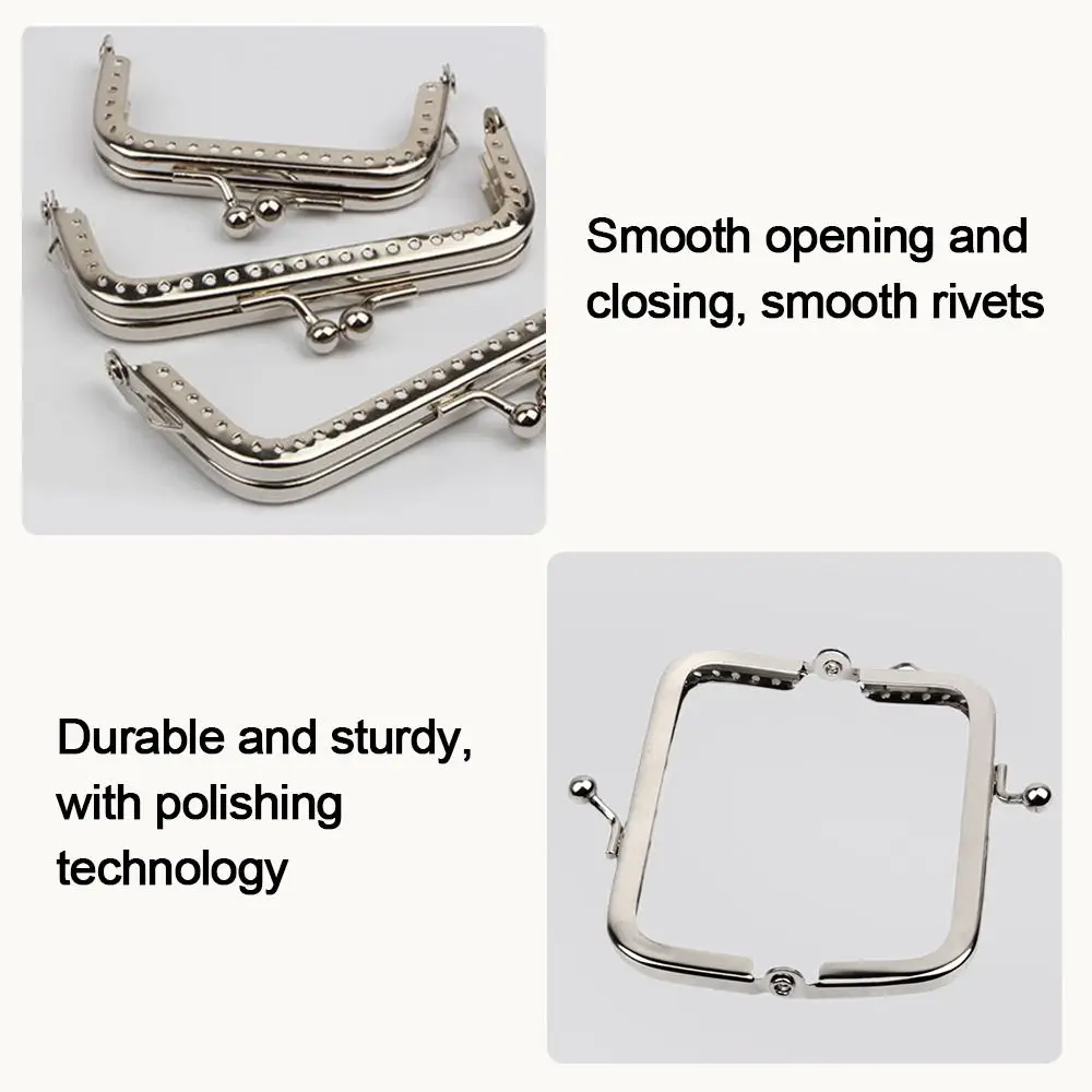 Mini Metal Purse Frame Kiss Clasp Bag Hardware Vintage Bag Kiss Clasp Lock Bag Clasps Handle Bag Accessories