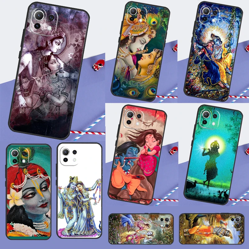 Lord Krishna Radha For POCO F5 X3 X4 X5 Pro F3 F4 GT M5s C40 Case For Xiaomi 13 12 Lite 12X 11T 12T Pro Cover